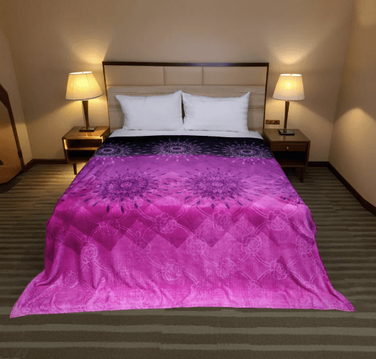 Supremo AC Flannel Blanket made from soft, high-quality flannel fabric, providing warmth and comfort. Perfect for air-conditioned rooms, offering a cozy, lightweight feel for year-round use.
