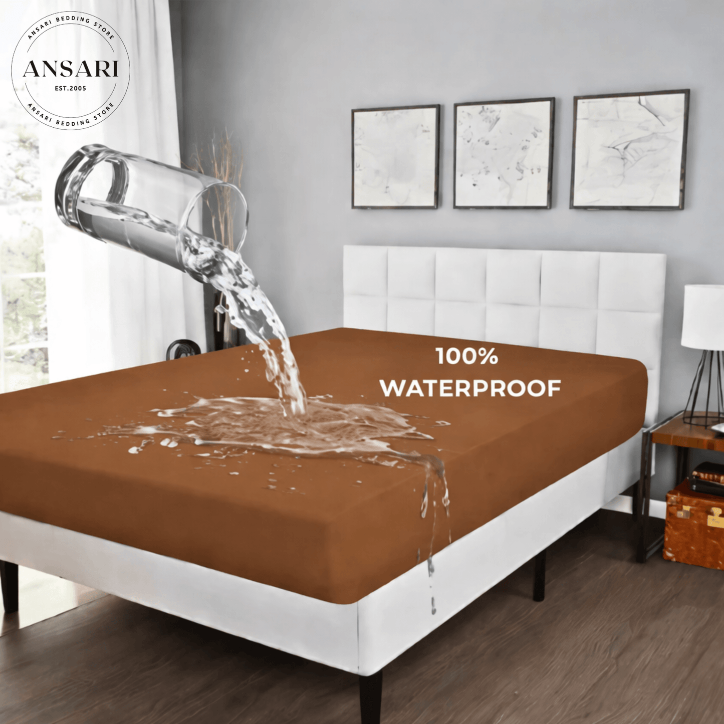 Premium King Size Mattress Covers made from durable, breathable fabric, offering a smooth, protective layer to safeguard your mattress from spills, stains, and wear while ensuring comfort.