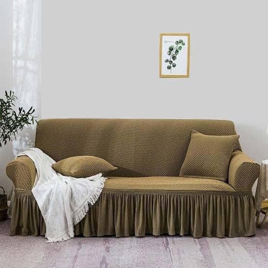 Premium Turkish Sofa Covers with elegant, luxurious designs, crafted from high-quality fabric for a smooth, wrinkle-free fit, providing both comfort and protection to your sofa.