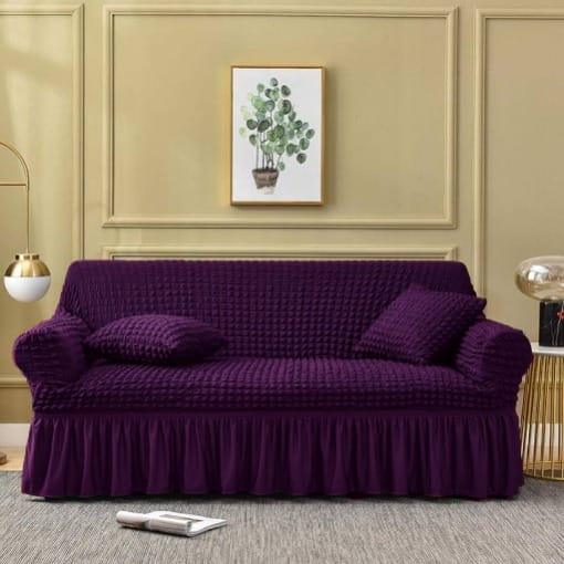 Premium Butterfly Sofa Covers with intricate butterfly patterns, offering a stylish, luxurious fit. Made from durable, stretchable fabric for a smooth, wrinkle-free look and long-lasting protection