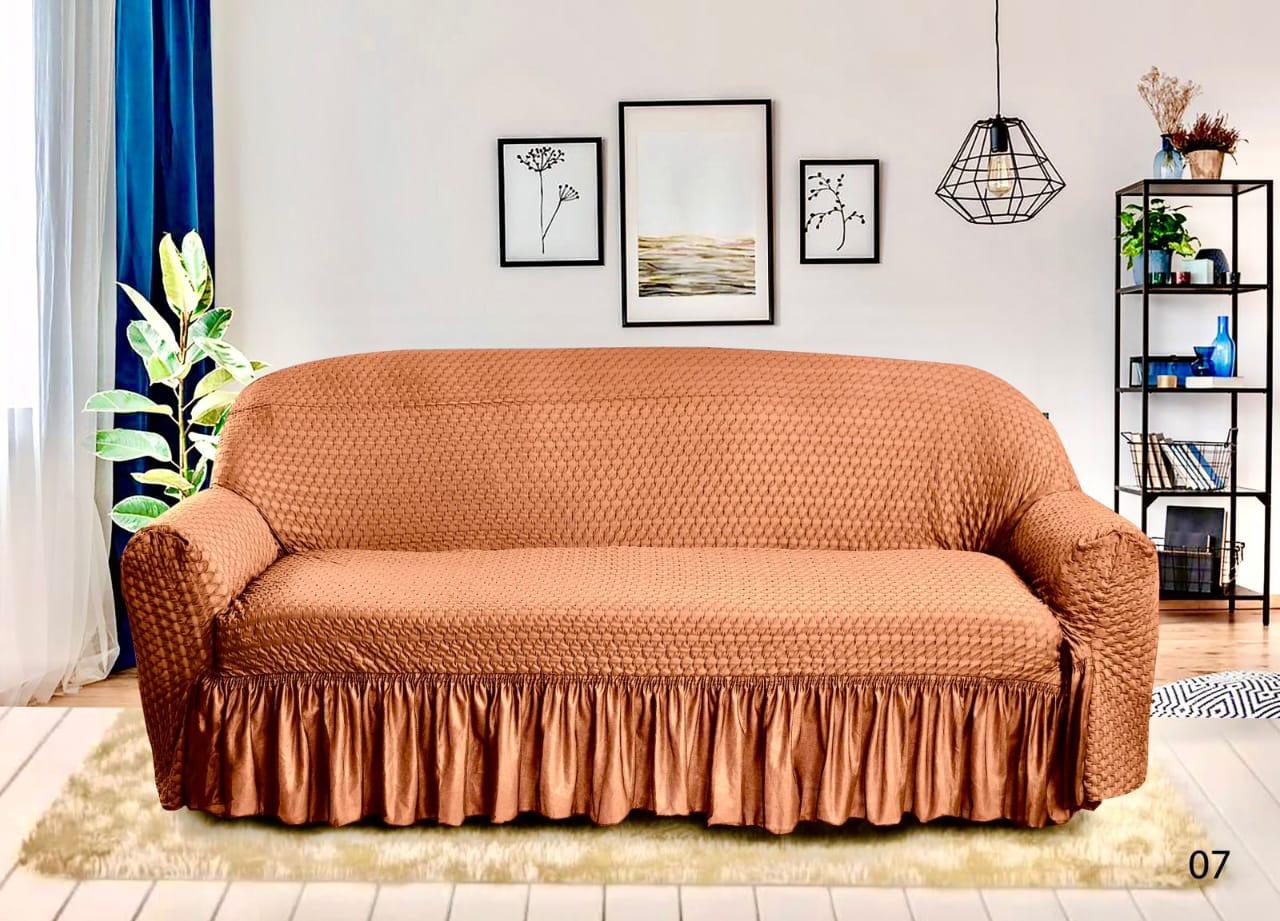 Premium Butterfly Sofa Covers with intricate butterfly patterns, offering a stylish, luxurious fit. Made from durable, stretchable fabric for a smooth, wrinkle-free look and long-lasting protection.