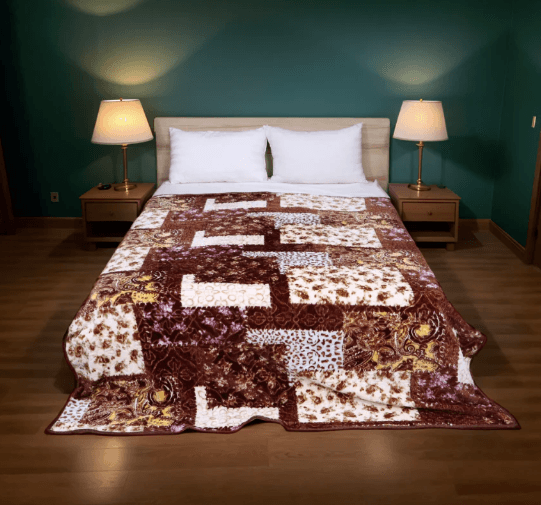 Supremo AC Flannel Blanket made from soft, high-quality flannel fabric, providing warmth and comfort. Perfect for air-conditioned rooms, offering a cozy, lightweight feel for year-round use.