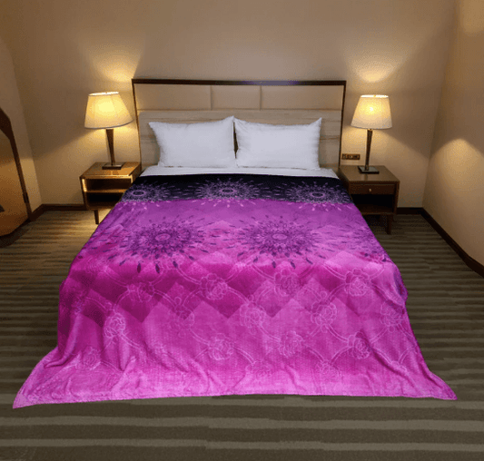 Supremo AC Flannel Blanket made from soft, high-quality flannel fabric, providing warmth and comfort. Perfect for air-conditioned rooms, offering a cozy, lightweight feel for year-round use.