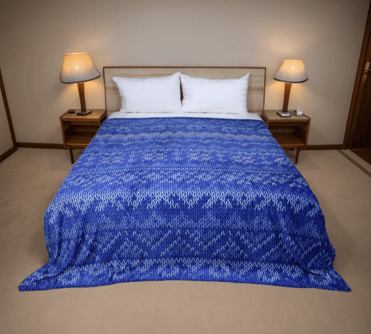 Supremo AC Flannel Blanket made from soft, high-quality flannel fabric, providing warmth and comfort. Perfect for air-conditioned rooms, offering a cozy, lightweight feel for year-round use.