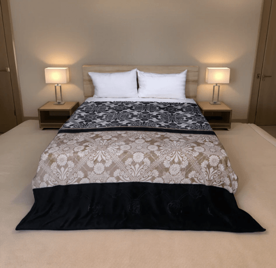 Supremo AC Flannel Blanket made from soft, high-quality flannel fabric, providing warmth and comfort. Perfect for air-conditioned rooms, offering a cozy, lightweight feel for year-round use.