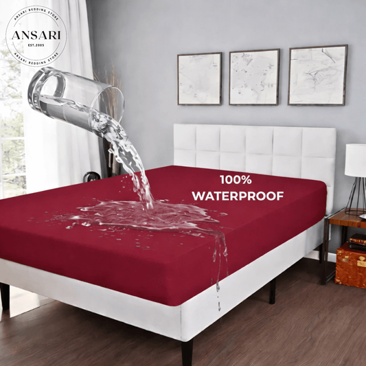 Premium King Size Mattress Covers made from durable, breathable fabric, offering a smooth, protective layer to safeguard your mattress from spills, stains, and wear while ensuring comfort.