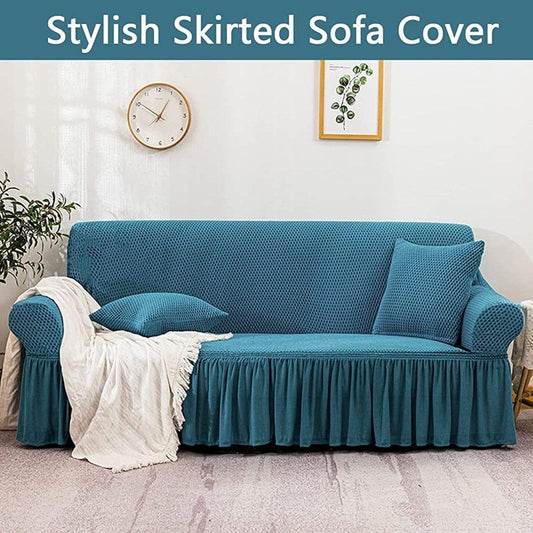 Premium Turkish Sofa Covers with elegant, luxurious designs, crafted from high-quality fabric for a smooth, wrinkle-free fit, providing both comfort and protection to your sofa.