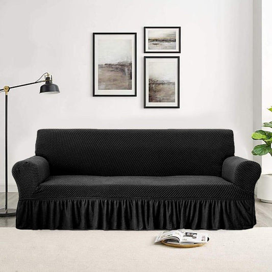 Premium Turkish Sofa Covers with elegant, luxurious designs, crafted from high-quality fabric for a smooth, wrinkle-free fit, providing both comfort and protection to your sofa.