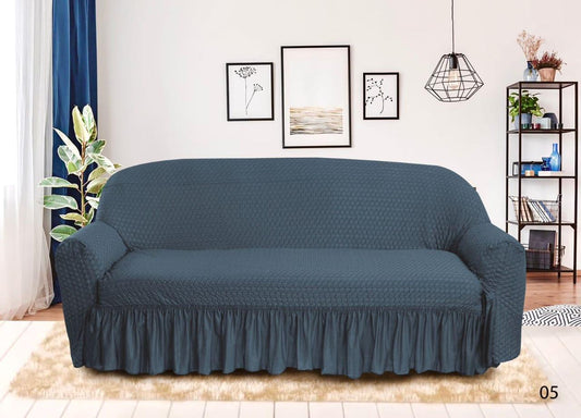 Premium Butterfly Sofa Covers with intricate butterfly patterns, offering a stylish, luxurious fit. Made from durable, stretchable fabric for a smooth, wrinkle-free look and long-lasting protection.