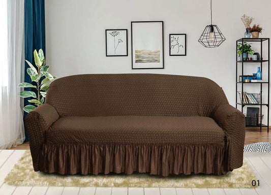 Premium Butterfly Sofa Covers with intricate butterfly patterns, offering a stylish, luxurious fit. Made from durable, stretchable fabric for a smooth, wrinkle-free look and long-lasting protection.