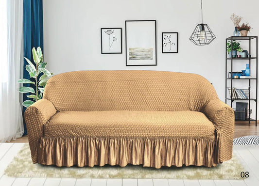 Premium Butterfly Sofa Covers with intricate butterfly patterns, offering a stylish, luxurious fit. Made from durable, stretchable fabric for a smooth, wrinkle-free look and long-lasting protection.