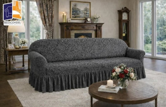 Premium Palachi Sofa Covers made from high-quality fabric, offering a luxurious, wrinkle-free fit. Designed to protect and enhance your sofa with elegant patterns and durable, stretchable material.