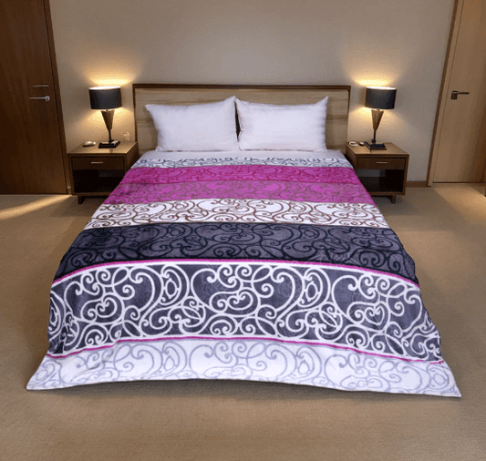 Supremo AC Flannel Blanket made from soft, high-quality flannel fabric, providing warmth and comfort. Perfect for air-conditioned rooms, offering a cozy, lightweight feel for year-round use.