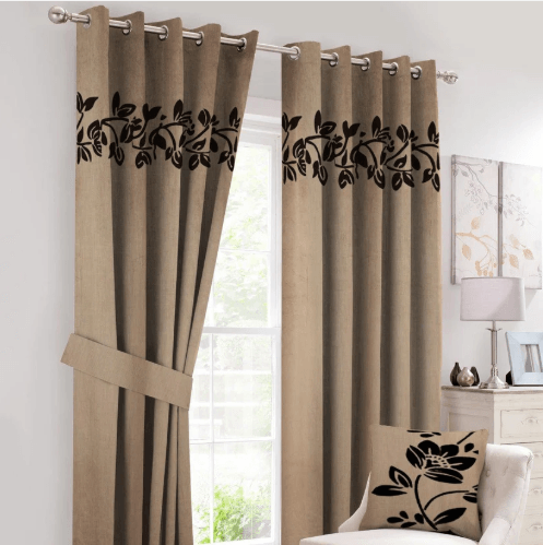 2 Pc's Luxury Velvet Embroidered Curtains featuring intricate embroidery on soft velvet fabric, adding elegance and sophistication to any room. Perfect for enhancing your windows with a luxurious look and feel.